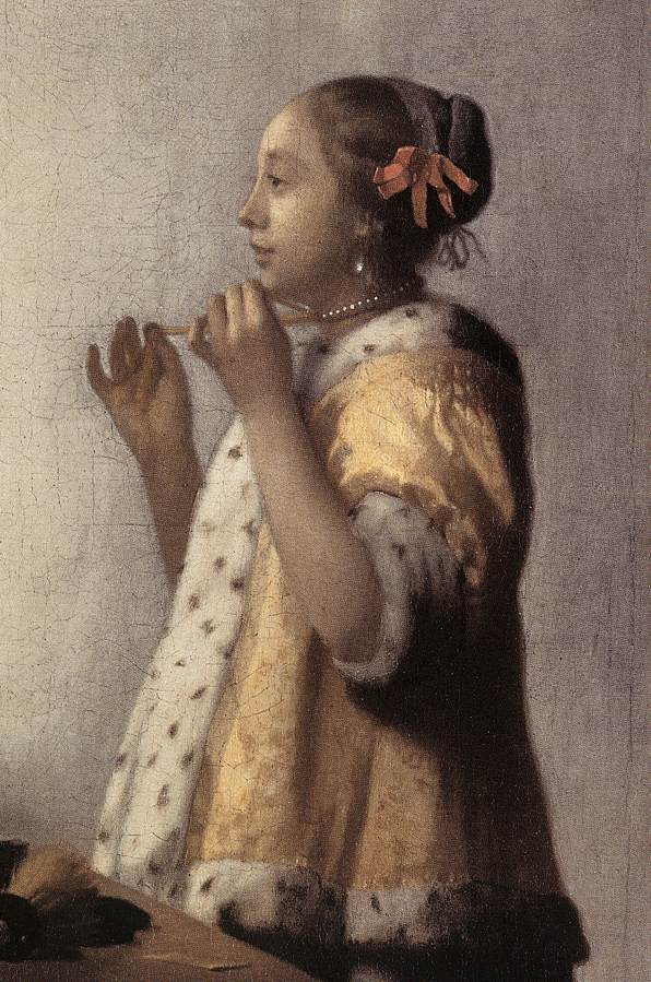 Woman with a Pearl Necklace (detail)  gff